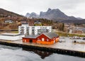 The Ornes Waterfront in Northern Norway Royalty Free Stock Photo