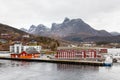 The Ornes Waterfront in Northern Norway Royalty Free Stock Photo