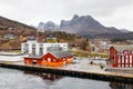 The Ornes Waterfront in Northern Norway Royalty Free Stock Photo