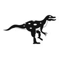 Ornithopod dinosaur icon, simple style