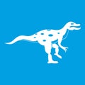 Ornithopod dinosaur icon white