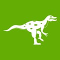 Ornithopod dinosaur icon green