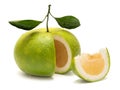 Oroblanco Sweetie Citrus Grandis Seedless Hybrid Fruit Royalty Free Stock Photo