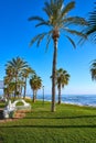 Oropesa de Mar beach mosaic bench park Royalty Free Stock Photo