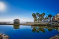 Oropesa de Mar beach mosaic bench park Royalty Free Stock Photo