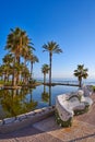 Oropesa de Mar beach mosaic bench park Royalty Free Stock Photo