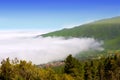 Orotava valley with sea of clouds in Tenerife mountain Royalty Free Stock Photo