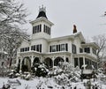 Orphan Annie House in Snow