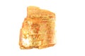 Orpiment mineral isolated Royalty Free Stock Photo