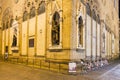 Orsanmichele church in night in Florence city Royalty Free Stock Photo