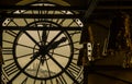 Sacre Coeur from inside the Musee d Orsay Clock Tower Royalty Free Stock Photo