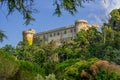 The Orsini Odescalchi Castle on Bracciano Lake, built in the 15th century, Rome, Lazio, Italy Royalty Free Stock Photo