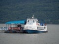 Pier in Orsova at Danube river, Romania