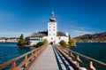 Ort castle bridge, Austria Royalty Free Stock Photo
