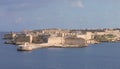 Fort Ricasoli and the Grand Harbour Malta from Val Royalty Free Stock Photo