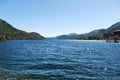 Orta lake, landscape from Omegna Royalty Free Stock Photo