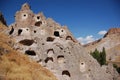 Ortahisar cave city in Cappadocia - Landscape, Turkey Royalty Free Stock Photo