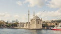 Ortakoy camii on Bosphorus river. Royalty Free Stock Photo