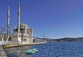 Ortakoy Mosque and The Bosphorus Bridge Royalty Free Stock Photo