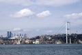 Ortakoy mosque and bosphorus bridge in istanbul Royalty Free Stock Photo