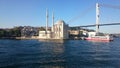 Ortakoy mosque and Bosphorus bridge, Istanbul, Turkey