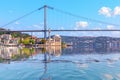 Ortakoy Mosque and the Bosphorus Bridge, view from the sea, Istanbul Royalty Free Stock Photo