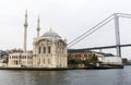 Ortakoy Mosque Bosphorus Royalty Free Stock Photo