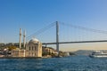 Ortakoy Mosque or Buyuk Mecidiye Mosque in Istanbul