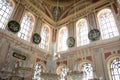 Ortakoy Mosque Inside. Bosphorus, painted Royalty Free Stock Photo