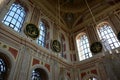 Ortakoy Mosque Inside. Bosphorus, painted Royalty Free Stock Photo