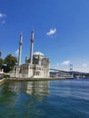 ortakoy mosque istanbul turkey bosphorus Royalty Free Stock Photo