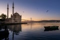Ortakoy mosque is one of the primary places to be seen in Istanbul. Turkey Royalty Free Stock Photo