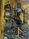 Orthern wall, Golden Hall Stockholm City Hall, Mosaic of Queen of Lake Malaren