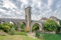 Orthez - Bridge over river Gave de Pau in France