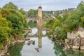 Orthez - Bridge over river Gave de Pau in France