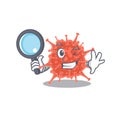 Orthocoronavirinae in Smart Detective picture character design