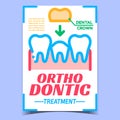 Orthodontic Creative Advertising Banner Vector