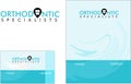 Orthodontic, Dentist, Doctor medicine modern logo business card