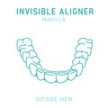 Orthodontic silicone trainer. Invisible braces aligner, retainer.