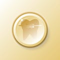 orthodontic tooth button logo