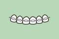 Orthodontics teeth or dental braces