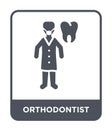 orthodontist icon in trendy design style. orthodontist icon isolated on white background. orthodontist vector icon simple and