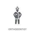 Orthodontist icon. Trendy Orthodontist logo concept on white background from Professions collection