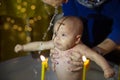 Orthodox baptism of a child