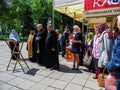 The Orthodox book fair in the Gomel region of the Republic of Belarus.