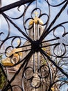 The orthodox cathedralin Varna, view through the iron fence