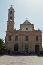 Orthodox Cathedral Of Chania On Its Main Facade. History Architecture Travel. Royalty Free Stock Photo