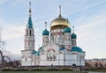 The orthodox cathedral in Siberia