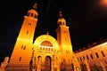 Orthodox cathedral of Sibiu at night Royalty Free Stock Photo