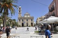 Chania, september 1st: Orthodox Cathedral of Virgin Mary from Chania in Crete Island of Greece